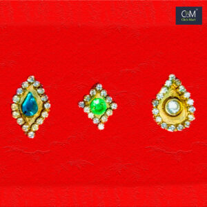 Premium Stone Chita Pure Brass Set for Jagannath Mahaprabhu, Balabhadra, and Subhadra Idols – Ideal for 4,  6, 8, 10 Inch Deities