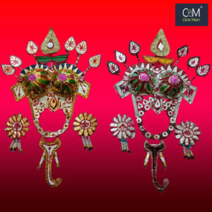 Gajanana Besha Ornament Kit for Jagannatha, Balabhadra, and Subhadra Idols – For 6, 8, 10 Inch Deities