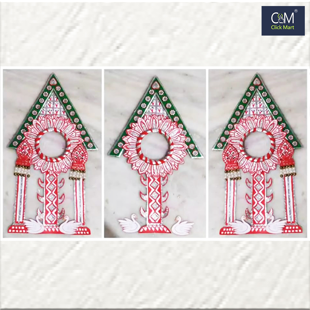 Padma Besha Ornament Set for Lord Jagannath, Balabhadra & Subhadra | Exclusive Lotus Shringar- Magha Month Special - Image 2