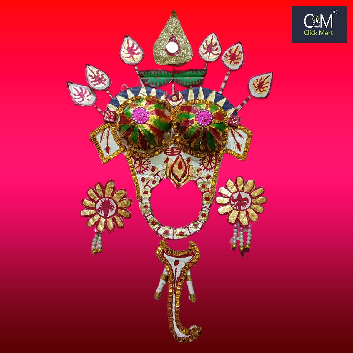 Gajanana Besha Ornament Kit for Jagannatha, Balabhadra, and Subhadra Idols – For 6, 8, 10 Inch Deities - Image 2