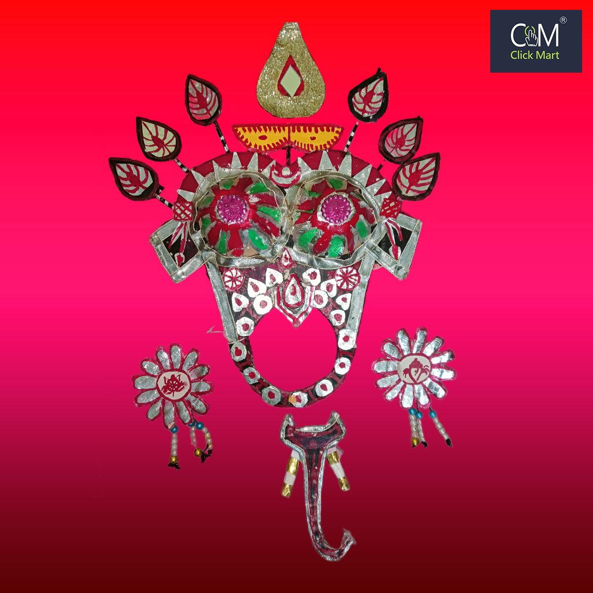 Gajanana Besha Ornament Kit for Jagannatha, Balabhadra, and Subhadra Idols – For 6, 8, 10 Inch Deities - Image 3