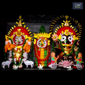 Kaliya Dalana Besha Ornament Set for Lord Jagannath | Multi-Hooded Snake Attire with Nagapatnis (Bhadra Month Ritual)