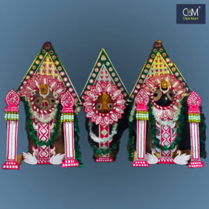 Padma Besha Ornament Set for Lord Jagannath, Balabhadra & Subhadra | Exclusive Lotus Shringar- Magha Month Special